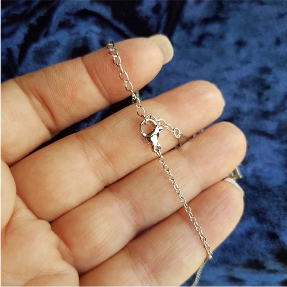 Swarovski Elements Platinum Multicolor Pink & Purple Gem Geometric Necklace NEW - Picture 6 of 13